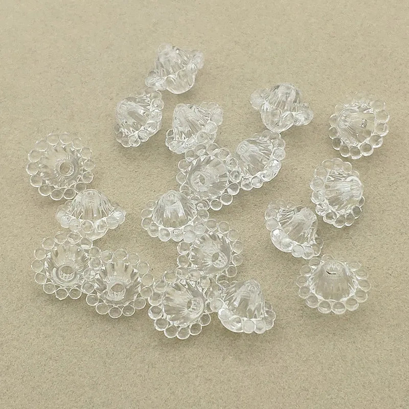 Arrival! 12x9mm 1300pcs Clear Abacus Beads Jewelry DIY Parts