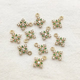50pcs Cubic Zirconia Copper Charm For DIY Jewelry Making
