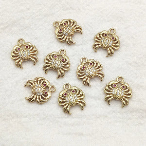 50pcs CZ Copper Charm For Jewelry Making DIY Parts