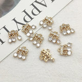 50pcs Cubic Zirconia Pendants DIY Jewelry Findings