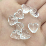 Clear Acrylic Heart Beads for DIY Jewelry