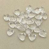 Clear Acrylic Heart Beads for DIY Jewelry