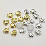 UV Flat Heart Beads for DIY Jewelry - 200pcs