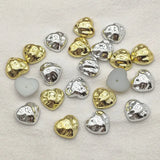 UV Flat Heart Beads for DIY Jewelry - 200pcs