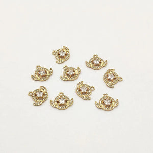 50pcs Arrival Cubic Zirconia Charm For Necklace/Earrings DIY