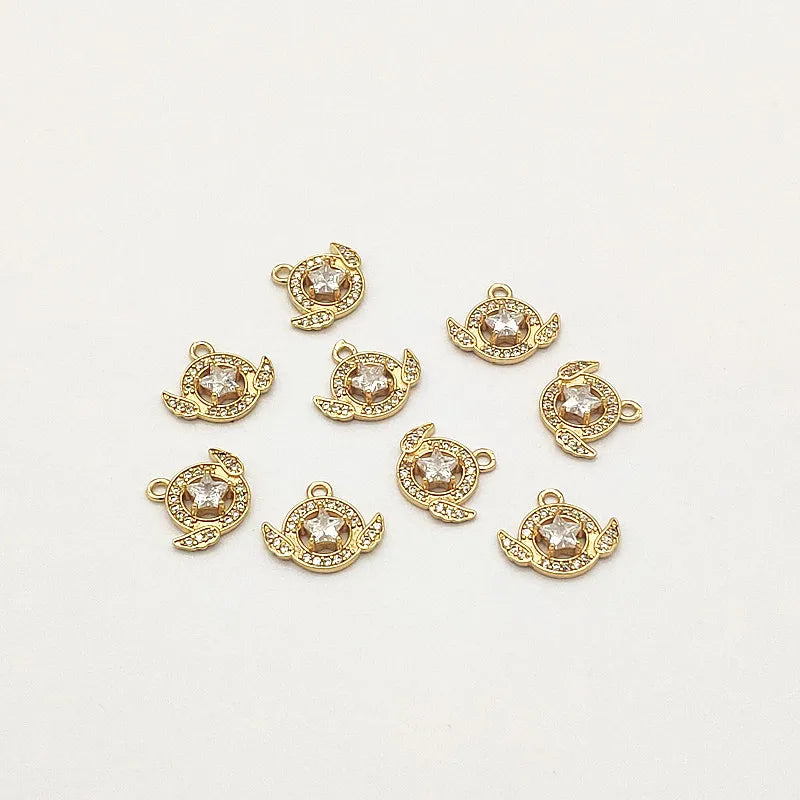 50pcs Arrival Cubic Zirconia Charm For Necklace/Earrings DIY