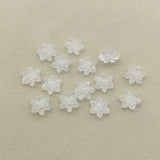 Clear Acrylic Snowflake Beads for Earrings DIY 900pcs