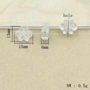 Clear Acrylic Snowflake Beads for Earrings DIY 900pcs