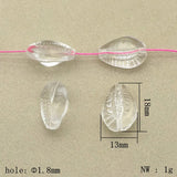 Clear Conch Shape Acrylic Beads 490pcs For DIY Jewelry