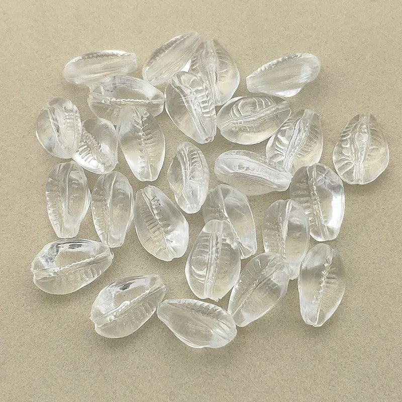 Clear Conch Shape Acrylic Beads 490pcs For DIY Jewelry