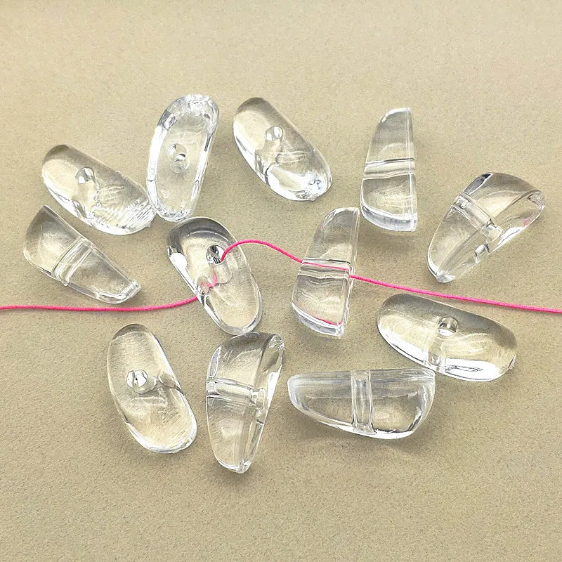 150pcs Clear Acrylic Irregular Beads for Jewelry Making