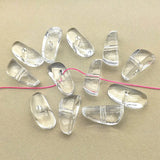150pcs Clear Acrylic Irregular Beads for Jewelry Making