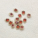 Arrival! 13x8mm 50pcs CZ Square Charm Necklace/Earrings DIY Parts