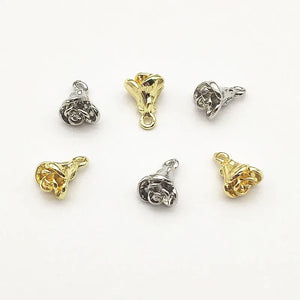 100pcs Flower Shape Charm for Necklace Earring DIY Parts