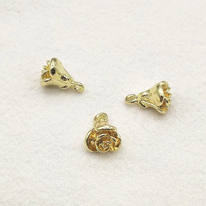 100pcs Flower Shape Charm for Necklace Earring DIY Parts