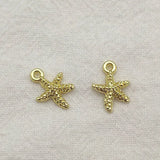 200pcs Zinc Alloy Starfish Charm For Jewelry DIY