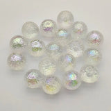 Clear UV Aurora Effect Wrinkle Beads 100pcs