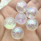 Clear UV Aurora Effect Wrinkle Beads 100pcs