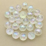 Clear UV Aurora Effect Wrinkle Beads 100pcs