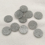 Acrylic Coin-Shape Glitter Charm 100pcs/Lot Jewelry DIY Making