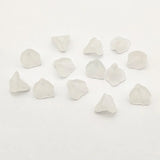 Clear Frosted Leaf Beads, Jewelry Making DIY Parts
