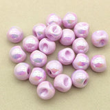 UV Aurora Effect Solid Ball Beads 100pcs