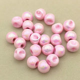 UV Aurora Effect Solid Ball Beads 100pcs