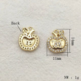 20pcs Plating Cubic Zirconia Charm Necklace Earring DIY Accessories