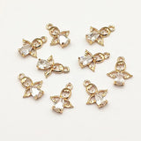 CZ Pendants - 50pcs Copper Charms for Earring DIY - Jewelry Findings