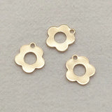 Copper Flower Charms 100pcs for DIY Jewelry Making