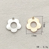 Copper Flower Charms 100pcs for DIY Jewelry Making