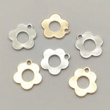 Copper Flower Charms 100pcs for DIY Jewelry Making