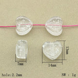 470pcs Snowflake Heart Beads Necklace Earrings DIY Parts