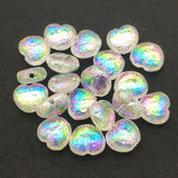 Clear UV Wrinkle Effect Heart Beads 100pcs