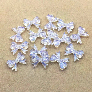 850pcs Clear Magic Bows Beads for DIY Earrings/Necklace