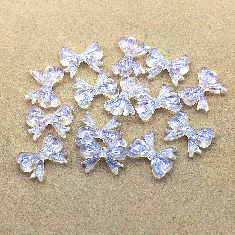 850pcs Clear Magic Bows Beads for DIY Earrings/Necklace
