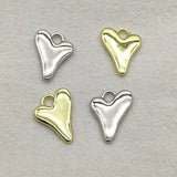 Heart Charm Pendant for DIY Necklace/Earrings, 100pcs