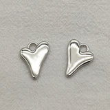 Heart Charm Pendant for DIY Necklace/Earrings, 100pcs