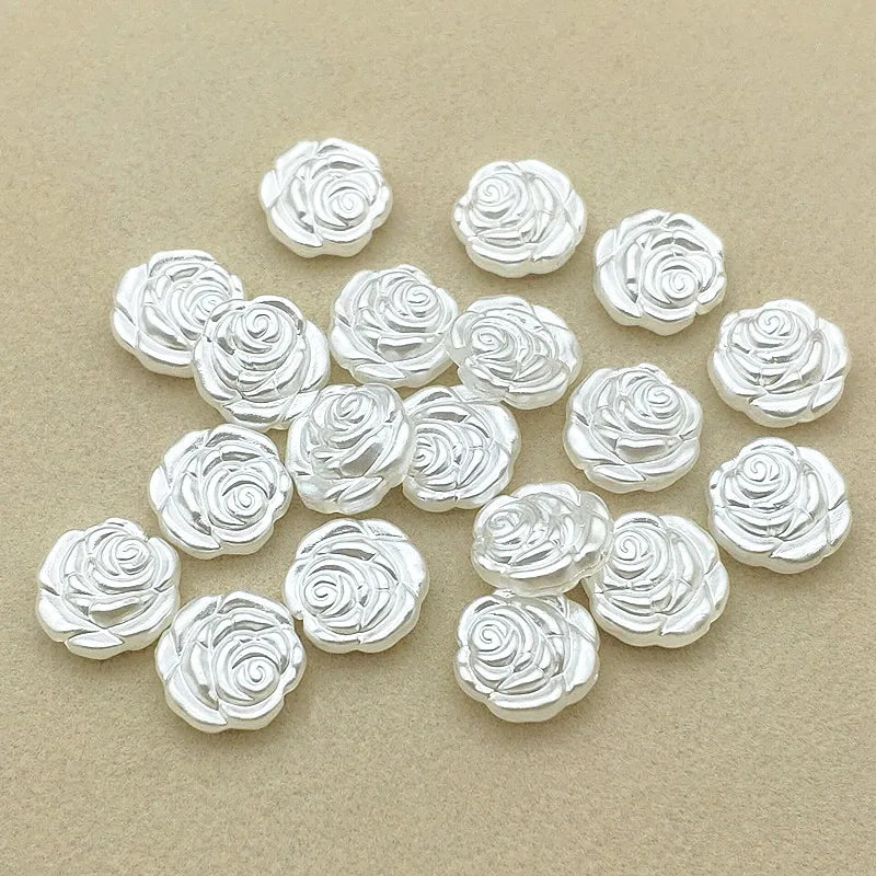 Arrival! 14x5mm 950pcs Pearls Flower Beads For Necklace DIY Parts