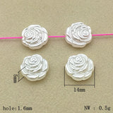 Arrival! 14x5mm 950pcs Pearls Flower Beads For Necklace DIY Parts