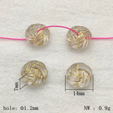 550pcs Bronzing Round Flat Beads For DIY Jewelry Making