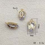 CZ Flower Pendants for DIY Jewelry