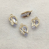 CZ Flower Pendants for DIY Jewelry