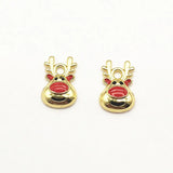100pcs Christmas Reindeer Charm Pendants DIY Jewelry Findings