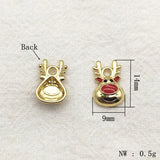 100pcs Christmas Reindeer Charm Pendants DIY Jewelry Findings
