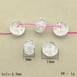 470pcs Snowflake Effect Wheel Beads Jewelry Findings DIY Parts