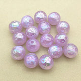 15mm 100pcs UV Aurora Polka Dot Round Beads Jewelry Earrings DIY Parts
