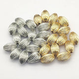 Arrival! Brass Pendant Stripe Oval Beads 100pcs