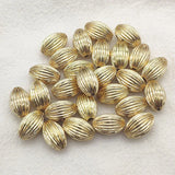 Arrival! Brass Pendant Stripe Oval Beads 100pcs