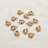 CZ Flower Charm 15x12mm 100pcs for Earring DIY Parts